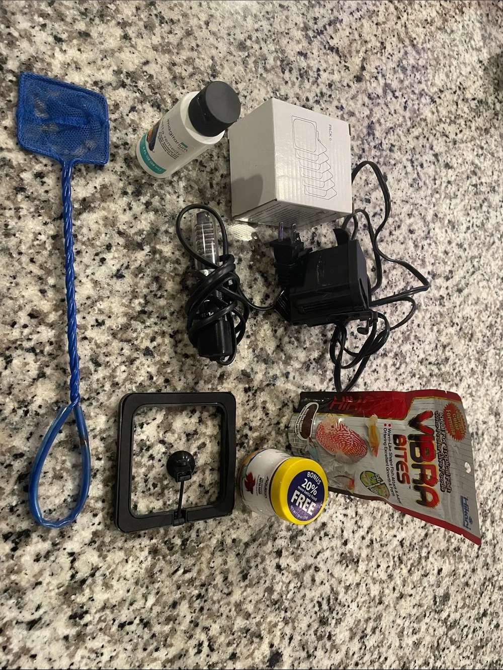 Bundle of Betta Fish Tank Accessories- Used Gently, No Tank